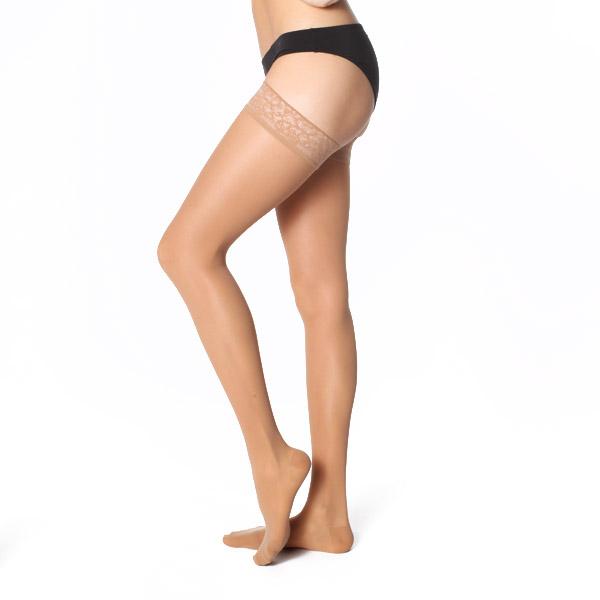 Mediven Sheer & Soft Thigh High, Natural, Side Alternate View