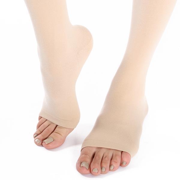 Mediven Comfort Extra Wide Calf Knee High, Open Toe, Natural, Detail 2