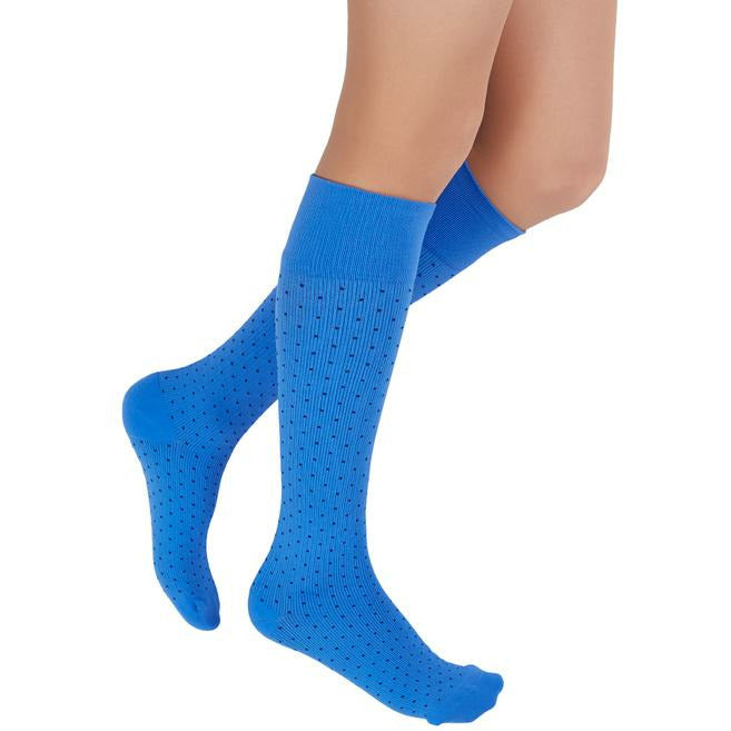 Rejuva Spot 15-20 mmHg Compression Socks, Blue/Royal