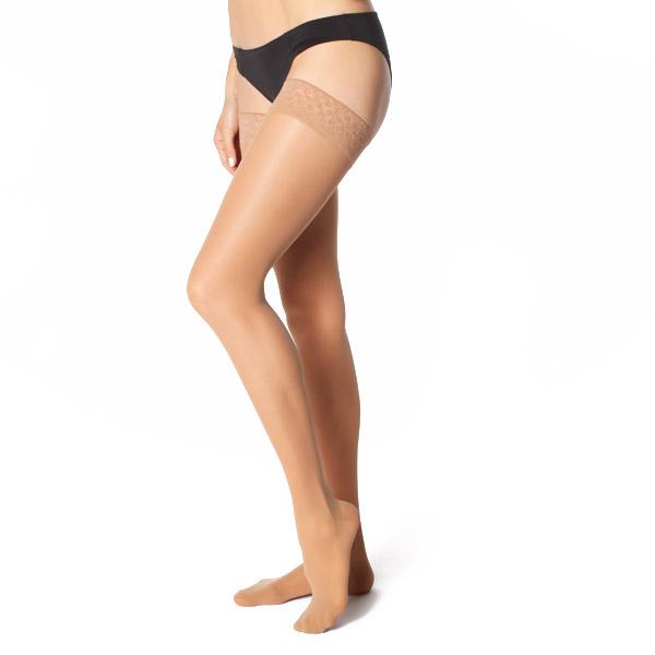 Mediven Sheer & Soft Thigh High, Natural, Side View