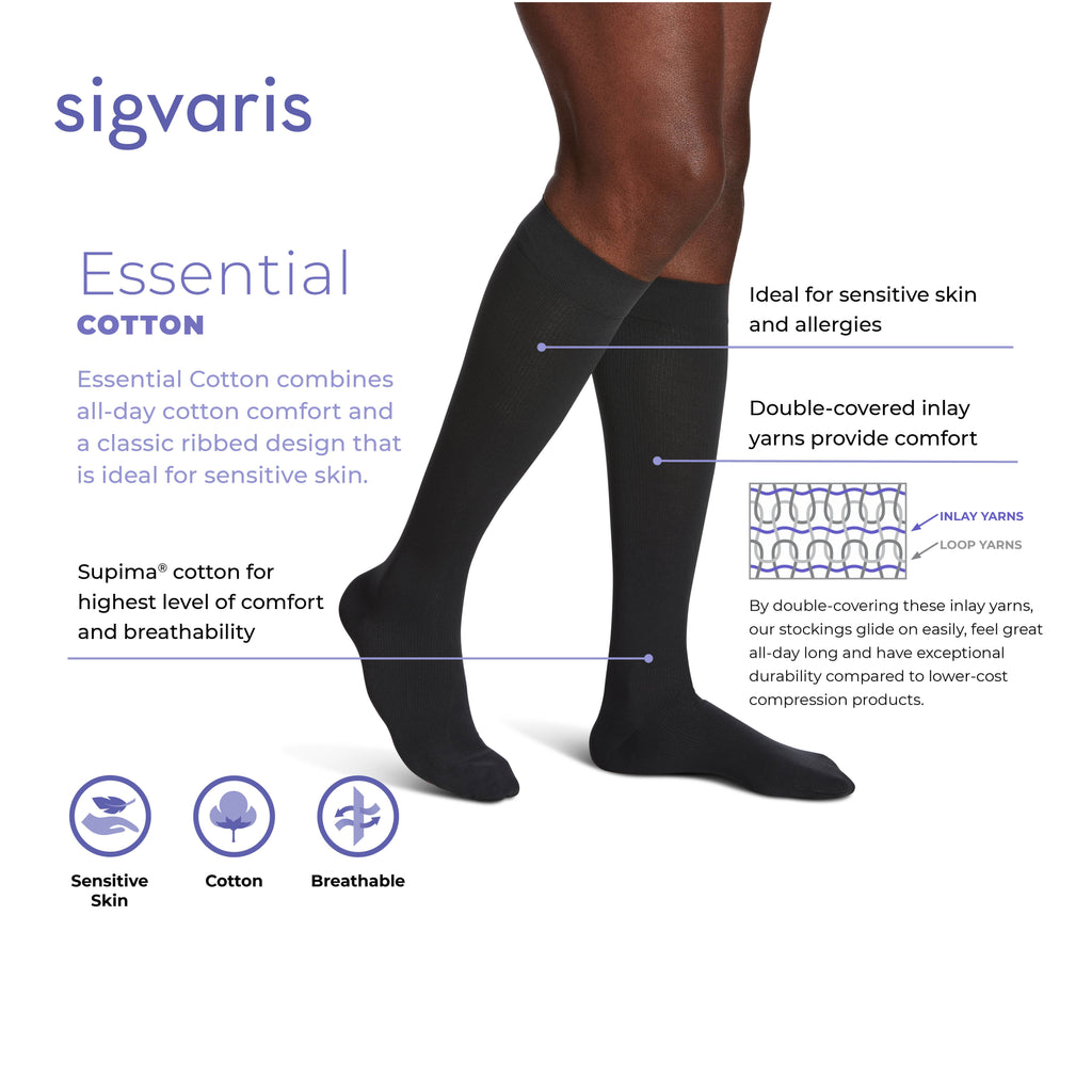 Sigvaris Essential Cotton Features