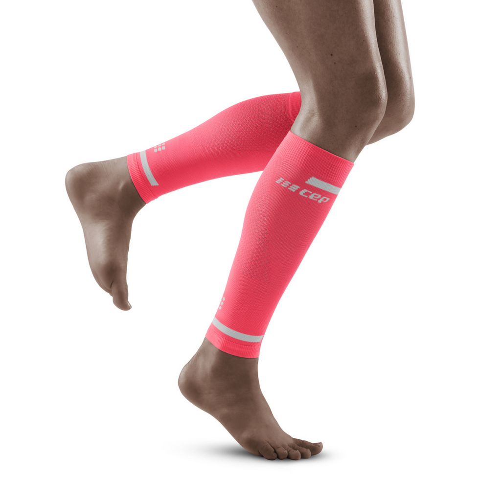 CEP Women's The Run Compression Calf Sleeves 4.0, Pink