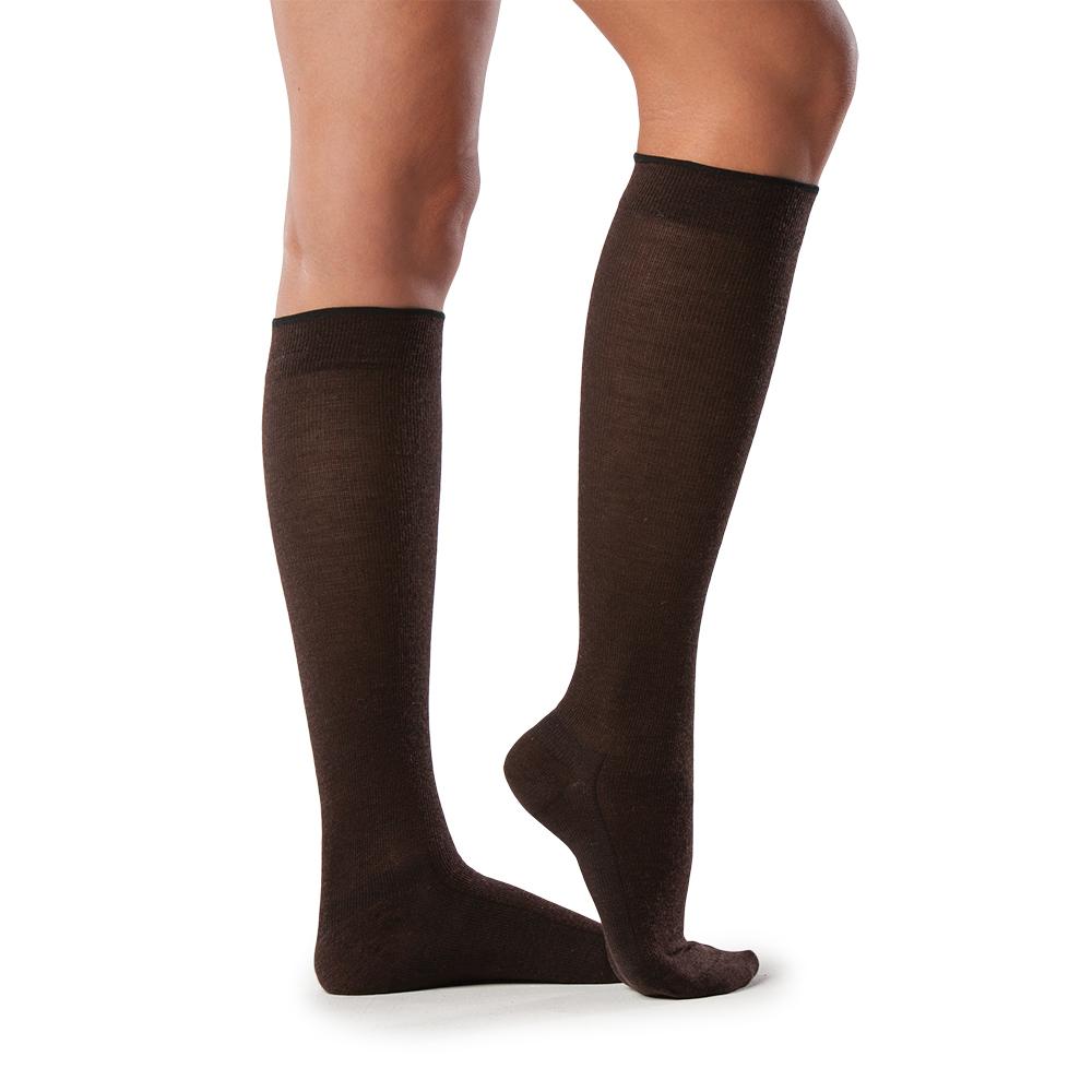 Sigvaris All-Season Merino Wool Socks, Brown